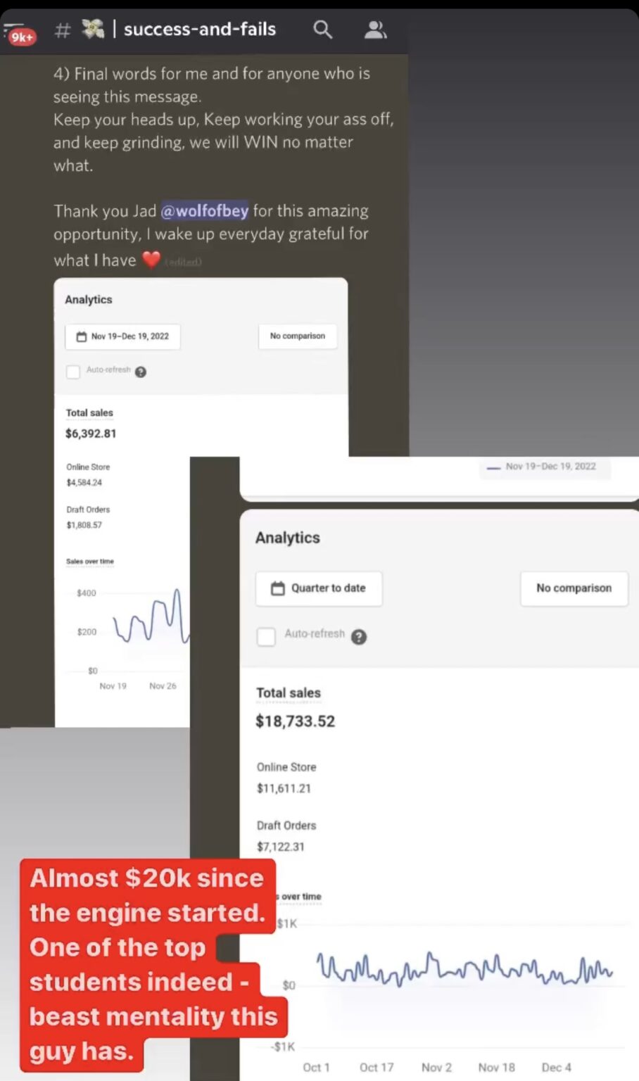 Wolfofbey student testimonial screenshot 41