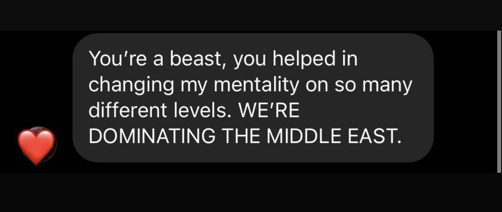 Wolfofbey student testimonial screenshot 91